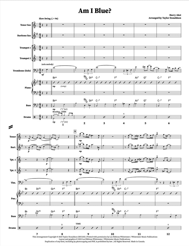 Am I Blue? (Octet) - arr. Taylor Donaldson