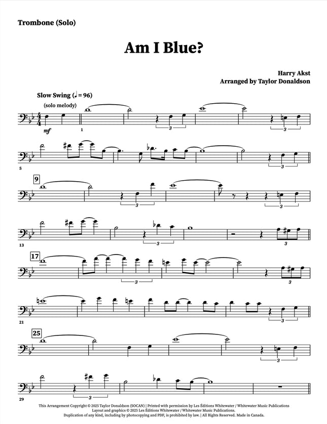 Am I Blue? (Octet) - arr. Taylor Donaldson