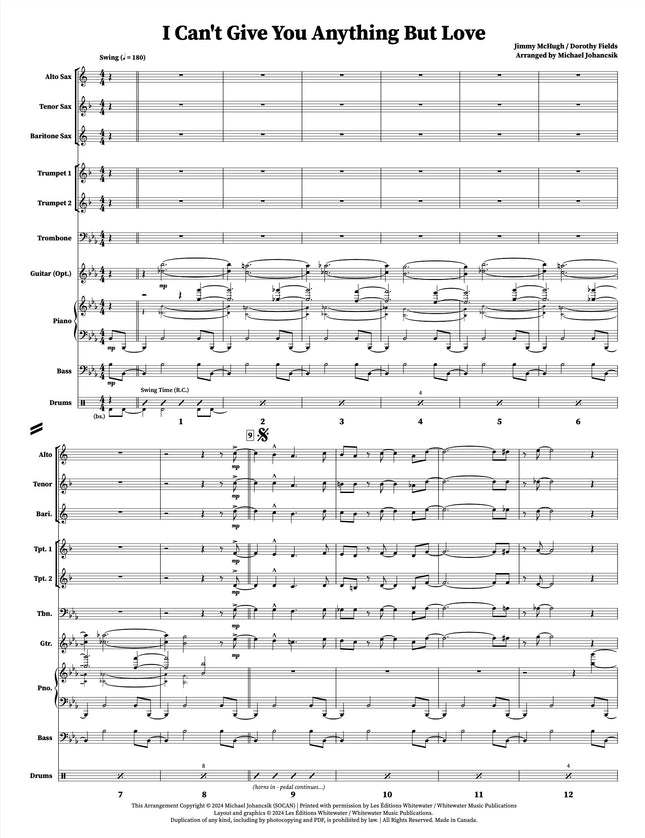 I Can't Give You Anything But Love - arr. Michael Johancsik