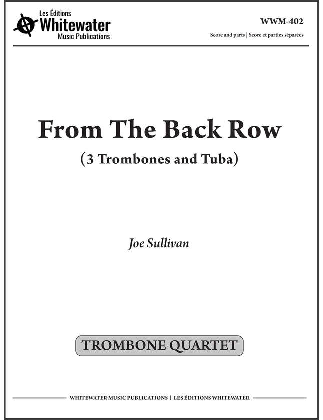 From The Back Row (Trombone Quartet) - Joe Sullivan
