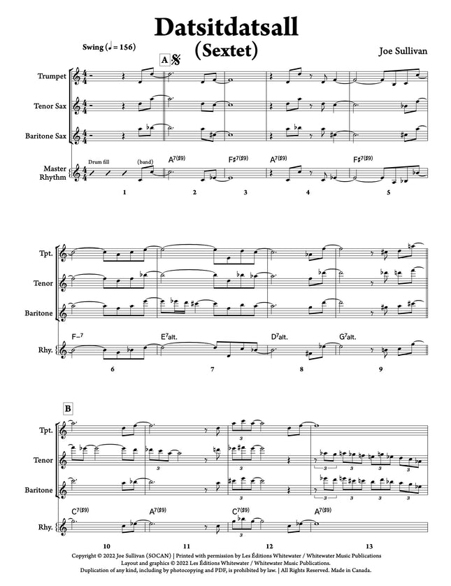 Datsitdatsall (Sextet) - Joe Sullivan