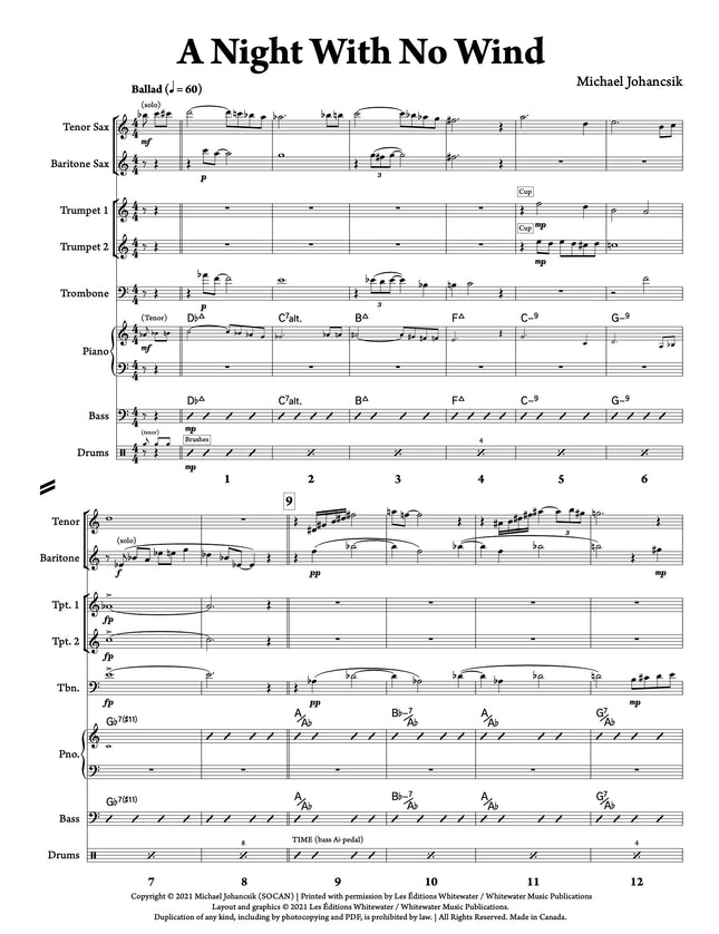 A Night With No Wind (Octet) - Michael Johancsik