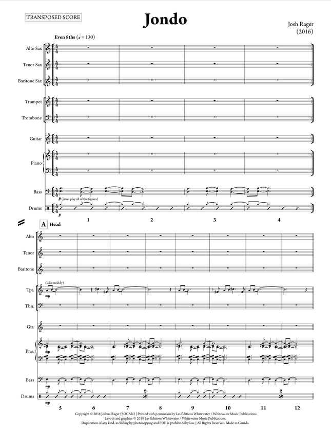 Jondo (Nonet) - Josh Rager