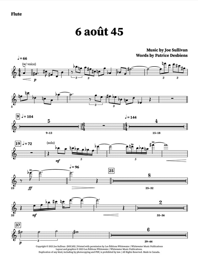 6 août 45 - Joe Sullivan