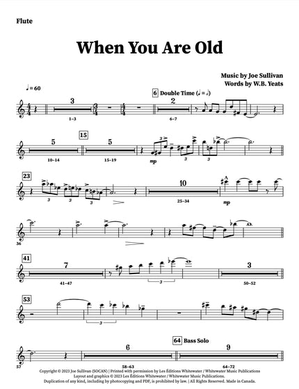 When You Are Old - Joe Sullivan