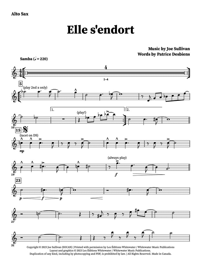 Elle s'endort - Joe Sullivan