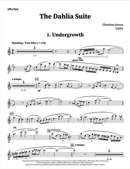 Christine Jensen - The Dahlia Suite (Alto Sax & Piano)