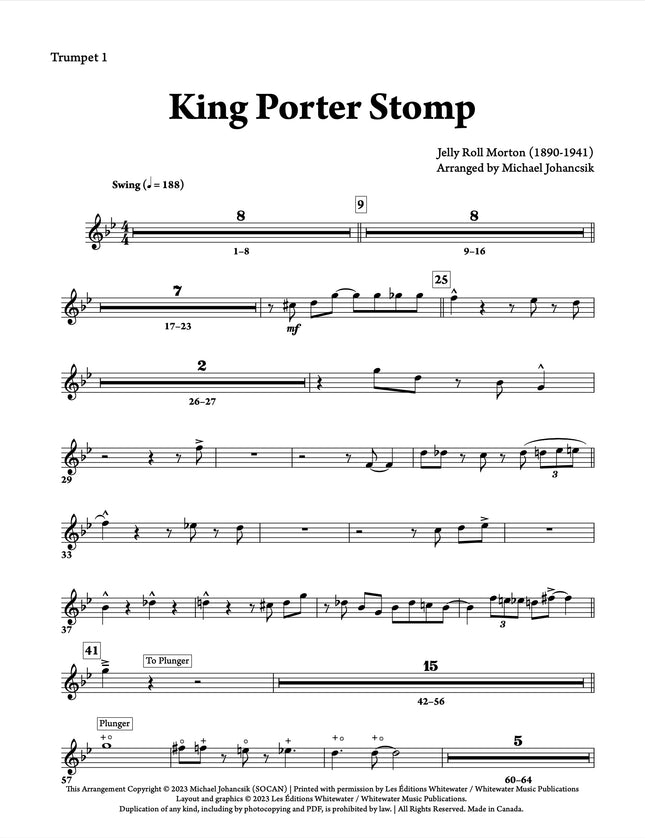 King Porter Stomp - arr. Michael Johancsik