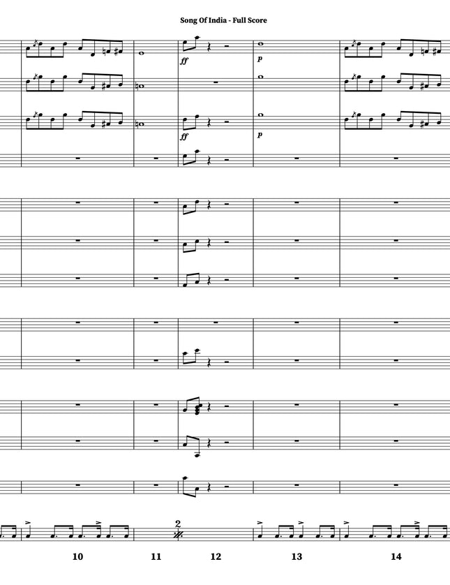 Song of India - arr. Taylor Donaldson (Little Big Band)