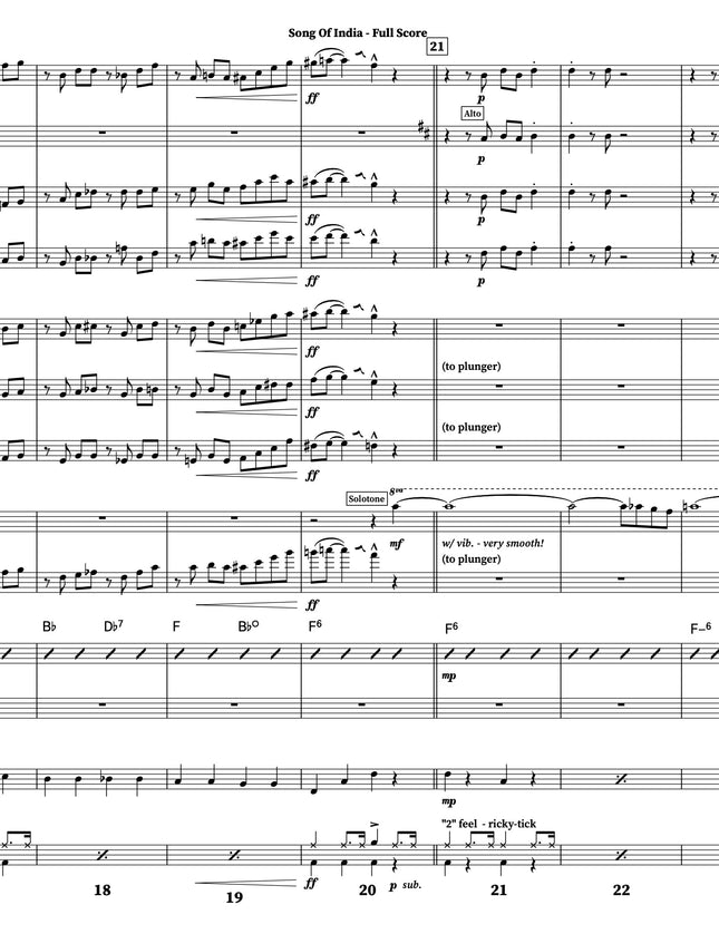 Song of India - arr. Taylor Donaldson (Little Big Band)