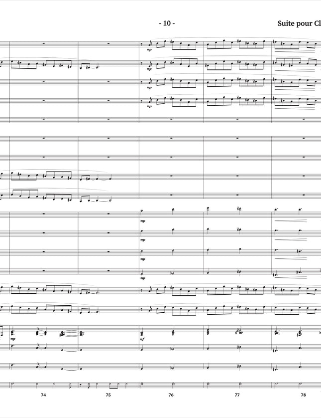 Suite pour clarinette et grand ensemble de jazz - 4. Homme d'Étincelles (Burning Man) - Yvan Belleau / Kálmán Oláh