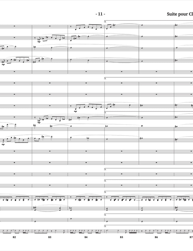 Suite pour clarinette et grand ensemble de jazz - 4. Homme d'Étincelles (Burning Man) - Yvan Belleau / Kálmán Oláh