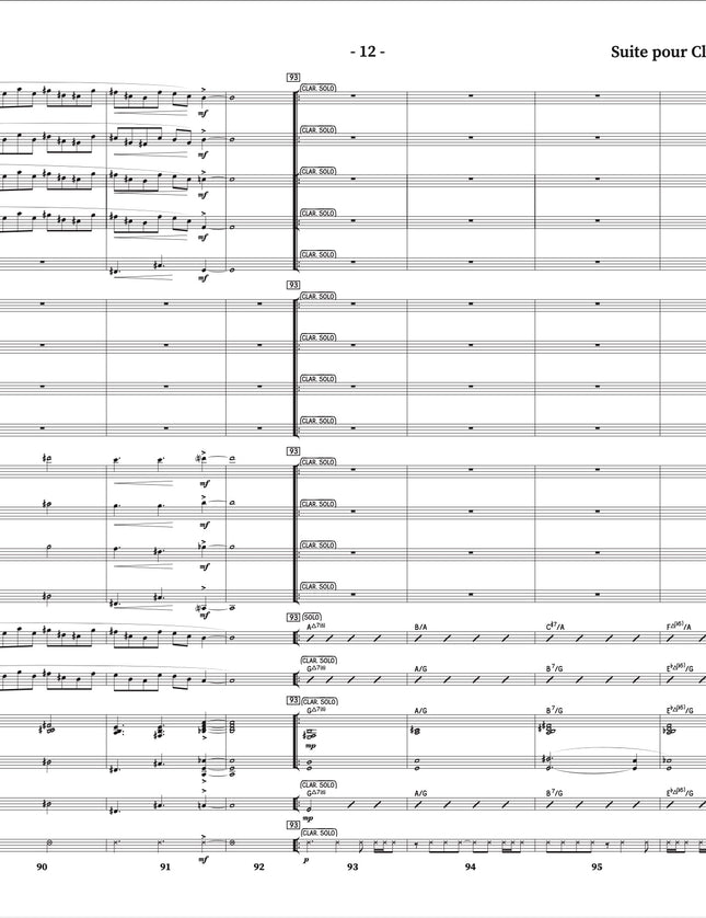 Suite pour clarinette et grand ensemble de jazz - 4. Homme d'Étincelles (Burning Man) - Yvan Belleau / Kálmán Oláh