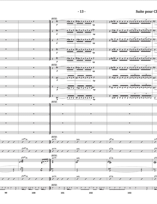 Suite pour clarinette et grand ensemble de jazz - 4. Homme d'Étincelles (Burning Man) - Yvan Belleau / Kálmán Oláh