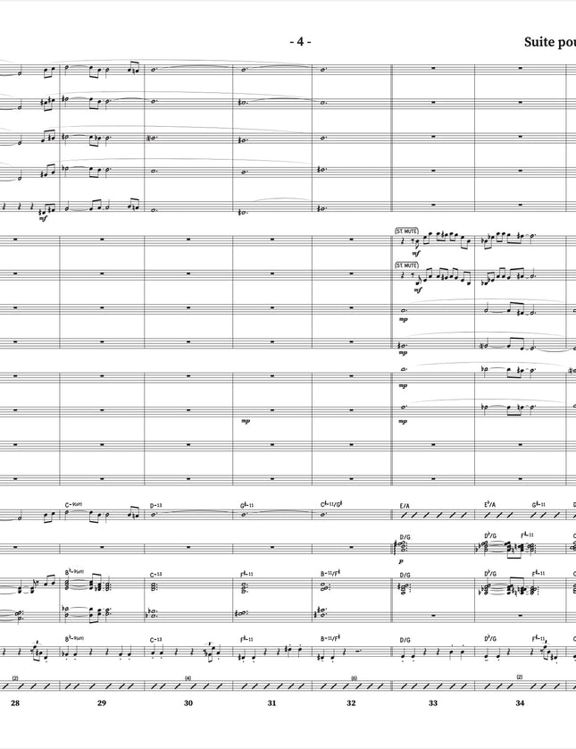 Suite pour clarinette et grand ensemble de jazz - 5. Transformation - Yvan Belleau / Kálmán Oláh