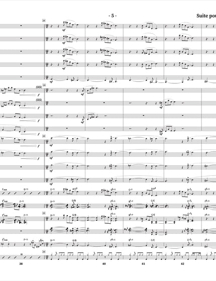 Suite pour clarinette et grand ensemble de jazz - 5. Transformation - Yvan Belleau / Kálmán Oláh