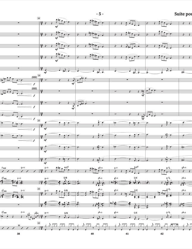 Suite pour clarinette et grand ensemble de jazz - 5. Transformation - Yvan Belleau / Kálmán Oláh