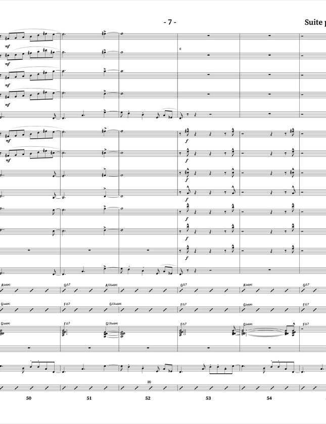 Suite pour clarinette et grand ensemble de jazz - 7. Quintissime - Yvan Belleau / Kálmán Oláh