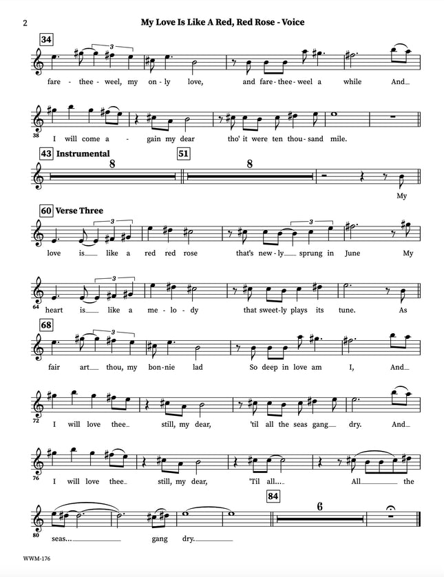 My Love Is Like A Red, Red Rose - arr. Geoffrey Keezer