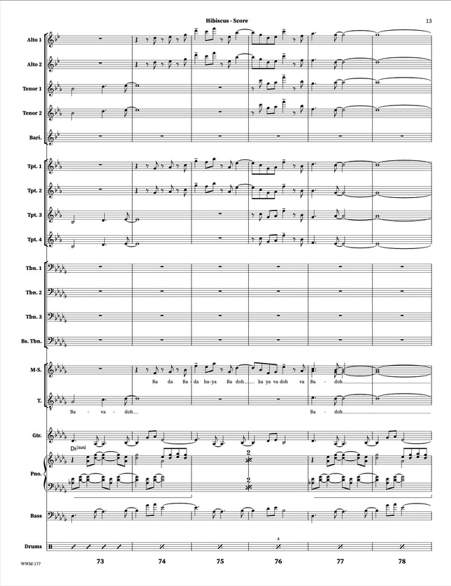 Hibiscus - Geoffrey Keezer (voix arr. Gillian Margot)