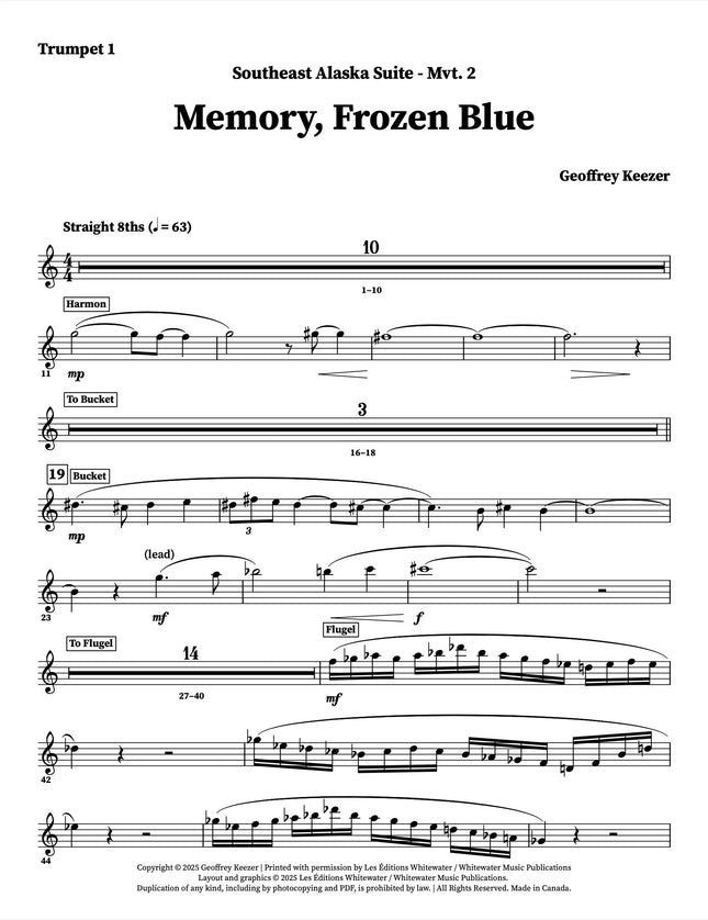 Southeast Alaska Suite: 2. Memory, Frozen Blue - Geoffrey Keezer