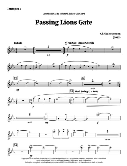 Passing Lions Gate - Christine Jensen