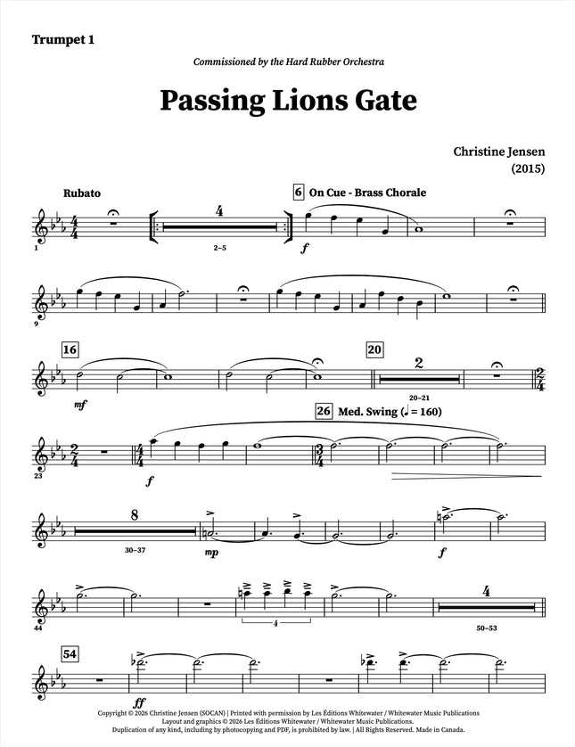 Passing Lions Gate - Christine Jensen