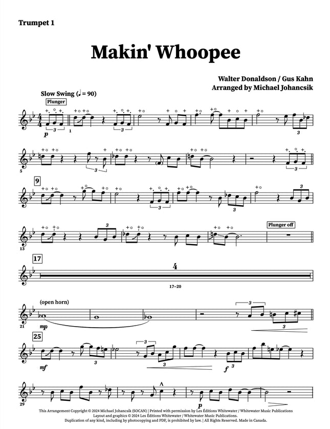 Makin' Whoopee (Octet) - arr. Michael Johancsik