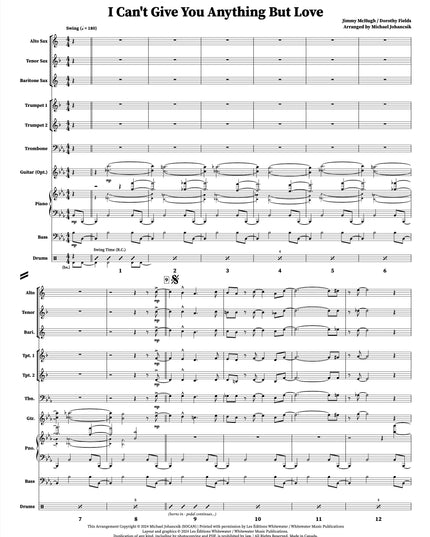 I Can't Give You Anything But Love - arr. Michael Johancsik