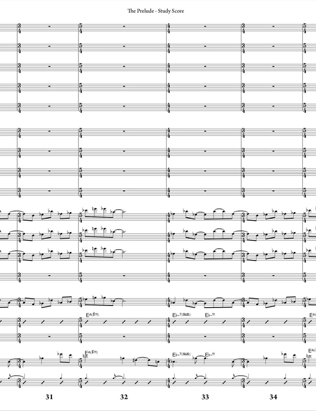 October Suite: 1. The Prelude - Joe Sullivan (Study Score)