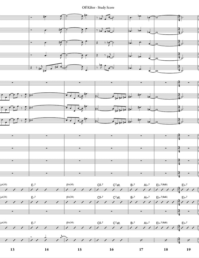 October Suite: 2. Off-Kilter - Joe Sullivan (Study Score)
