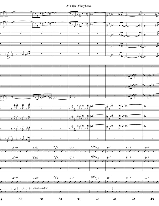 October Suite: 2. Off-Kilter - Joe Sullivan (Study Score)