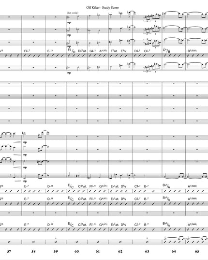 October Suite: 2. Off-Kilter - Joe Sullivan (Study Score)