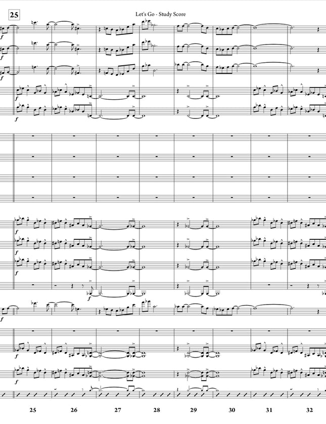October Suite: 3. Let's Go - Joe Sullivan (Study Score)
