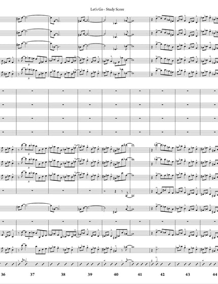 October Suite: 3. Let's Go - Joe Sullivan (Partition d'étude)