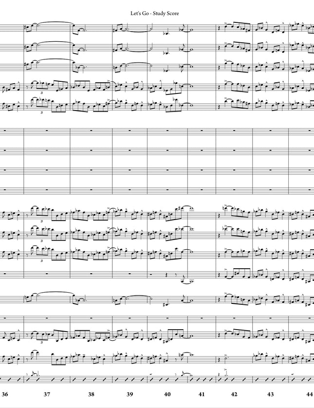 October Suite: 3. Let's Go - Joe Sullivan (Study Score)