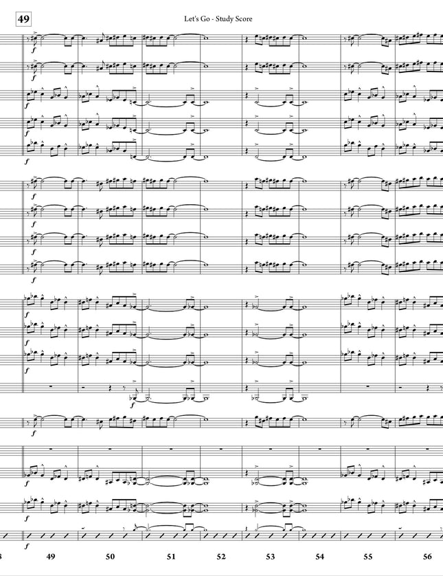 October Suite: 3. Let's Go - Joe Sullivan (Study Score)