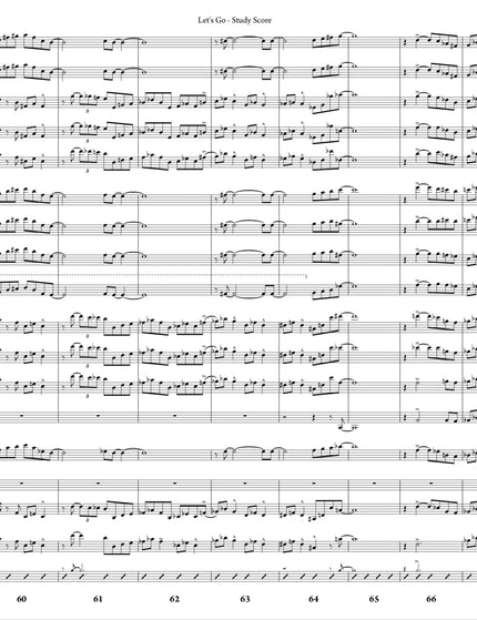 October Suite: 3. Let's Go - Joe Sullivan (Partition d'étude)