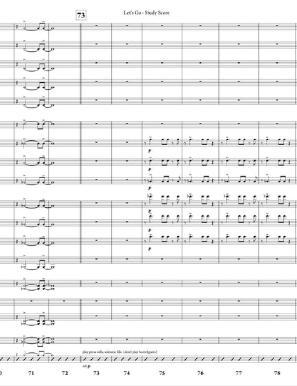 October Suite: 3. Let's Go - Joe Sullivan (Partition d'étude)