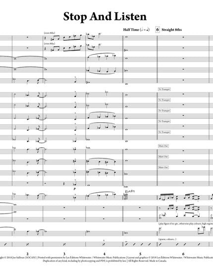 Stop And Listen - Joe Sullivan (Study Score)