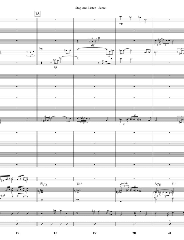 Stop And Listen - Joe Sullivan (Study Score)