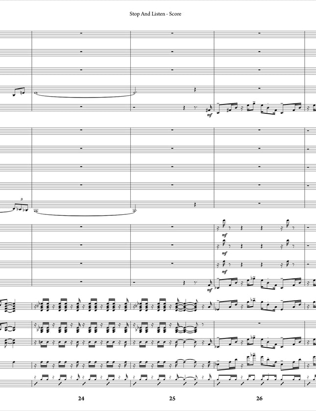 Stop And Listen - Joe Sullivan (Study Score)