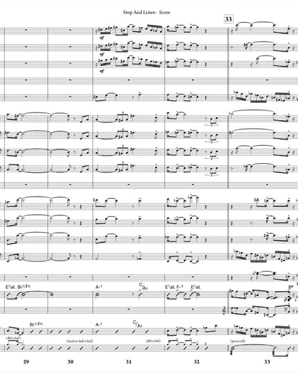 Stop And Listen - Joe Sullivan (Study Score)