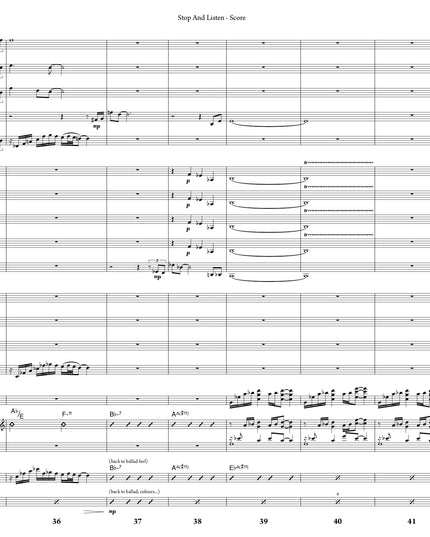 Stop And Listen - Joe Sullivan (Study Score)