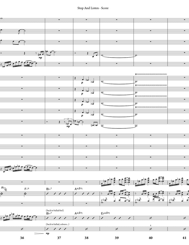 Stop And Listen - Joe Sullivan (Study Score)