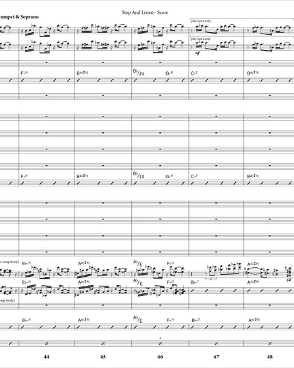 Stop And Listen - Joe Sullivan (Study Score)