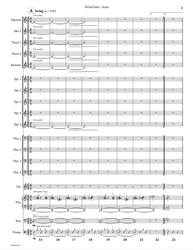 Vernal Suite - Christine Jensen (Study Score)