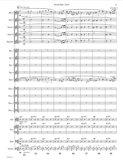 Vernal Suite - Christine Jensen (Partition d'étude)