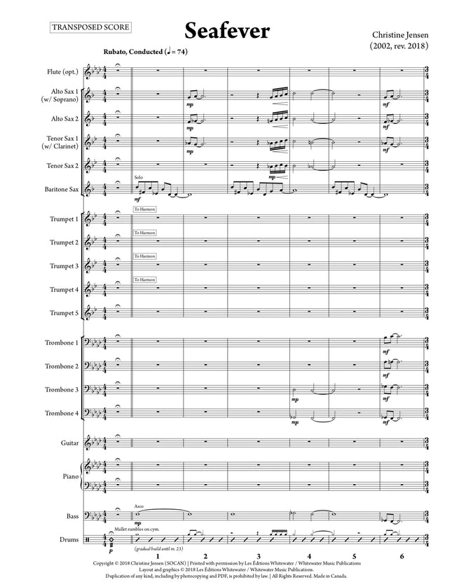 Seafever - Christine Jensen (Study Score)