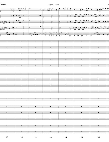 4 p.m. - Greg Runions (Partition d'étude)